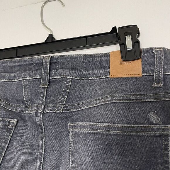 CLOSED gray washed Starlet raw hem slim straight denim jeans size 28 - Picture 5 of 5